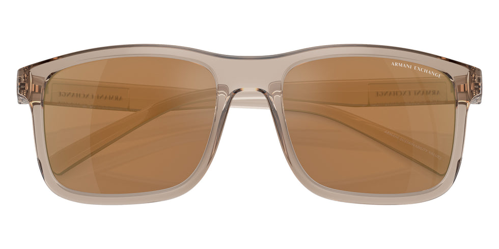 ARMANI EXCHANGE AX4145S 83445A 57 - Shiny Transparent Brown #id:ax4145s83445a_s:100100