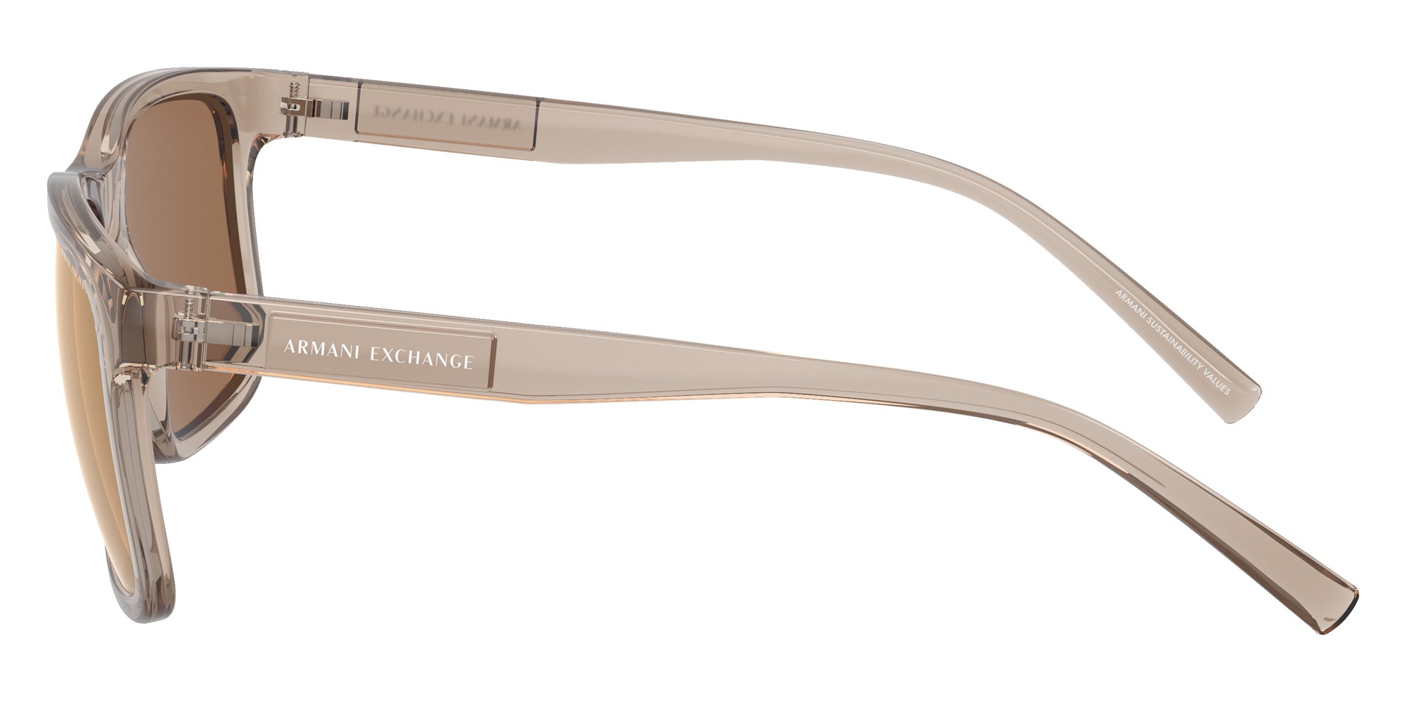 ARMANI EXCHANGE AX4145S 83445A 57 - Shiny Transparent Brown #id:ax4145s83445a_s:100110