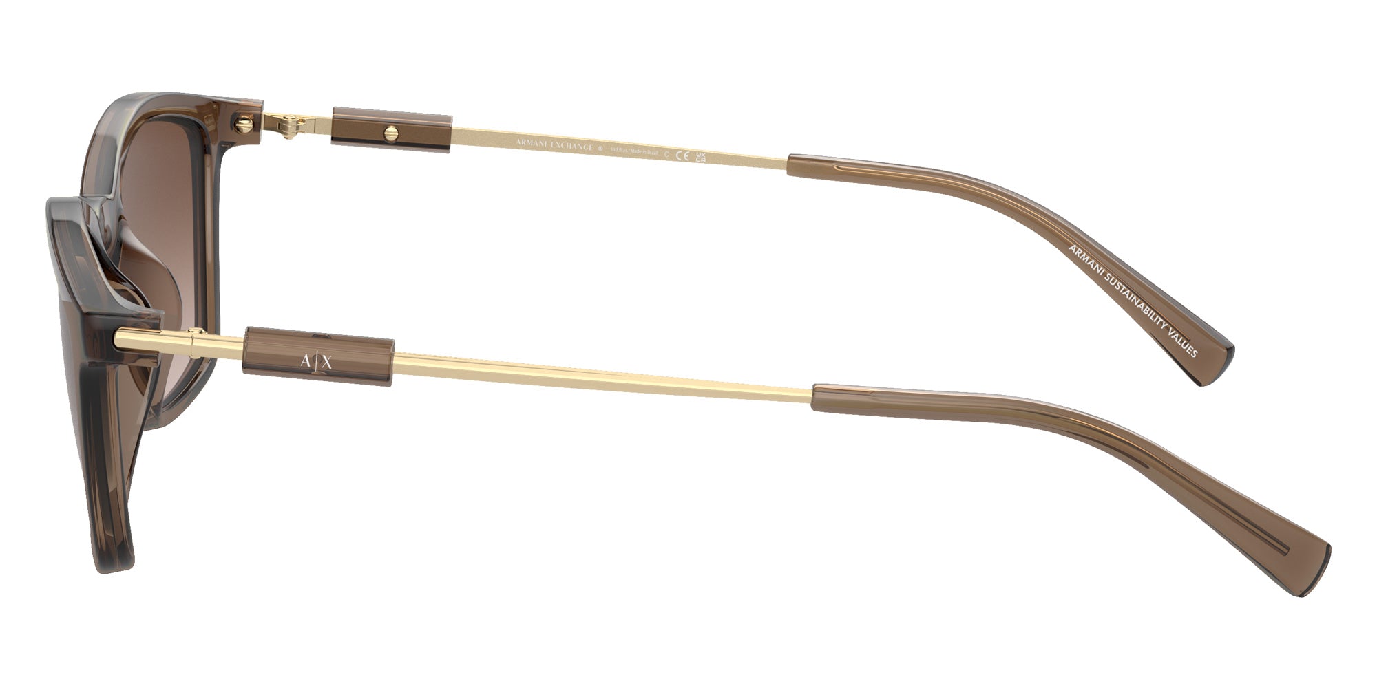 ARMANI EXCHANGE AX4146SU 834913 53 - Shiny Transparent Brown / Gradient Brown #id:ax4146su834913_s:100110
