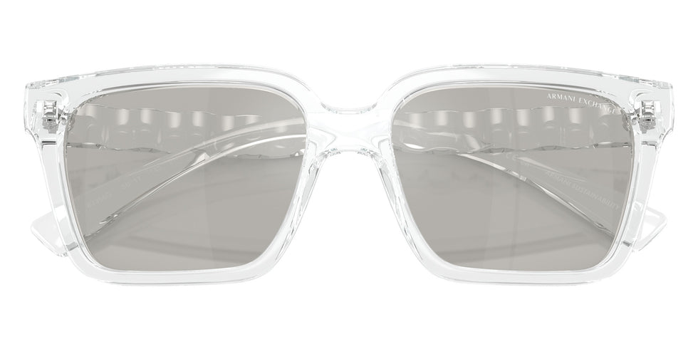 ARMANI EXCHANGE AX4147S 82356G 56 - Shiny Crystal / Light Gray Flash Silver #id:ax4147s82356g_s:100120
