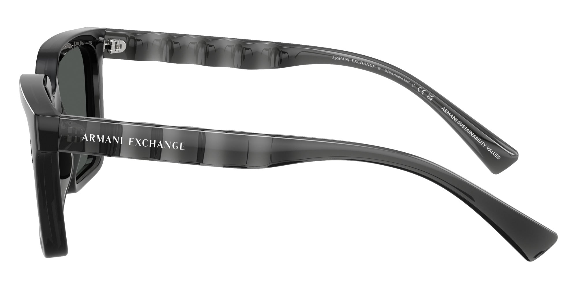 ARMANI EXCHANGE AX4147S 835687 56 - Shiny Transparent Gray / Dark Gray #id:ax4147s835687_s:102110