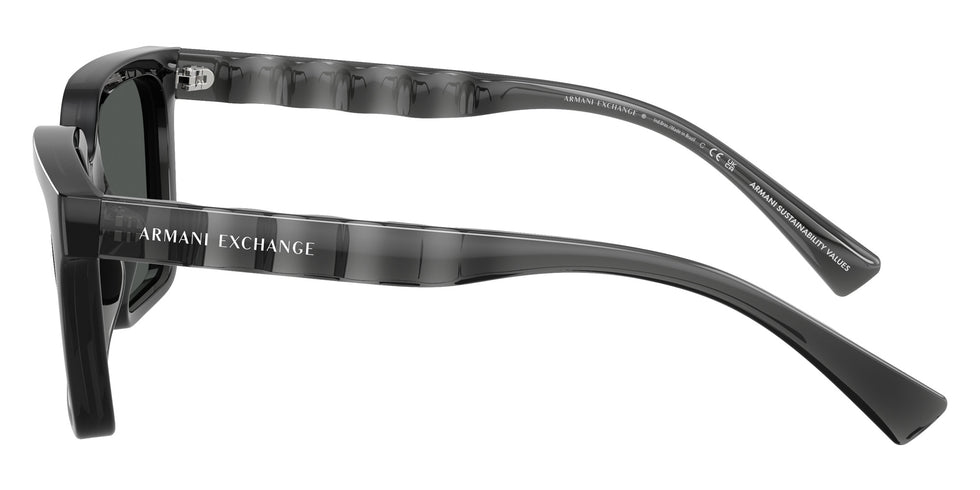 ARMANI EXCHANGE AX4147S 835687 56 - Shiny Transparent Gray / Dark Gray #id:ax4147s835687_s:102110