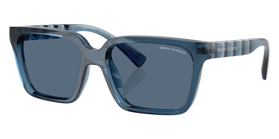 ARMANI EXCHANGE AX4147S 840180 56 - Shiny Transparent Blue / Dark Blue #id:ax4147s840180_s:106105