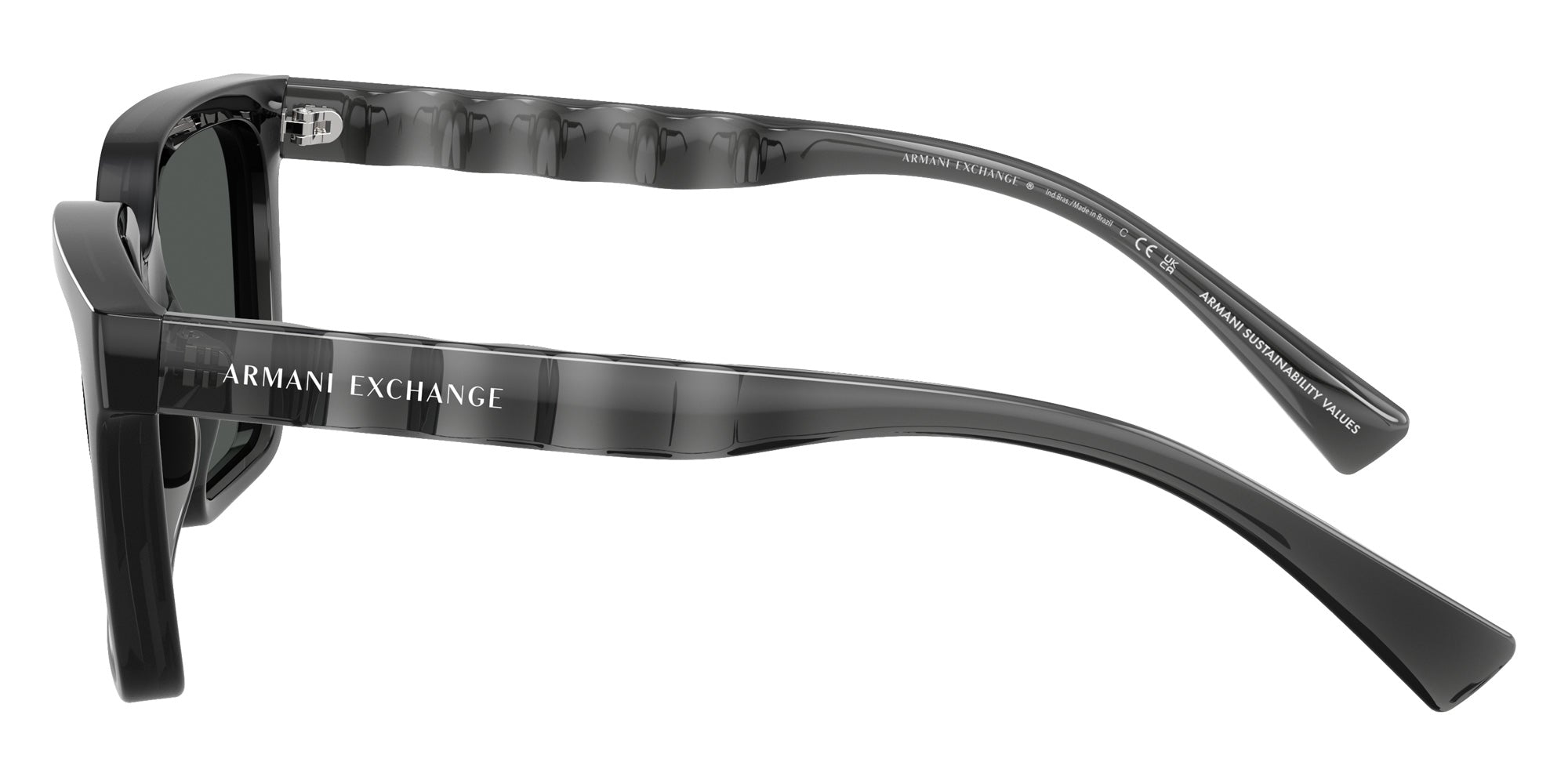 ARMANI EXCHANGE AX4147SF 835687 56 - Shiny Transparent Gray / Dark Gray #id:ax4147sf835687_s:102110