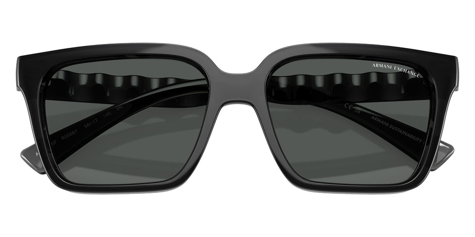 ARMANI EXCHANGE AX4147SF 835687 56 - Shiny Transparent Gray / Dark Gray #id:ax4147sf835687_s:102120