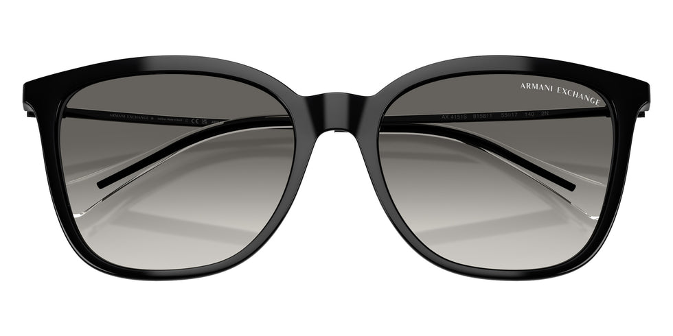 ARMANI EXCHANGE AX4151S 815811 55 - Shiny Black / Gray Gradient #id:ax4151s815811_s:100120