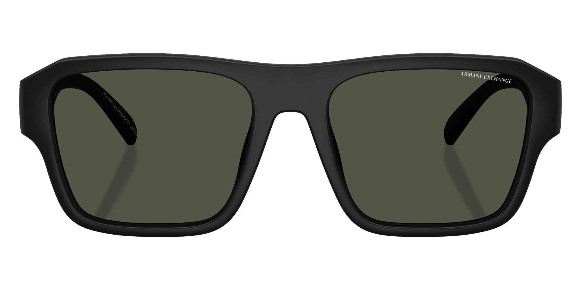 ARMANI EXCHANGE AX4154SU 80782J 56 - Matte Black / Polarized Green #id:ax4154su80782j_s:100100