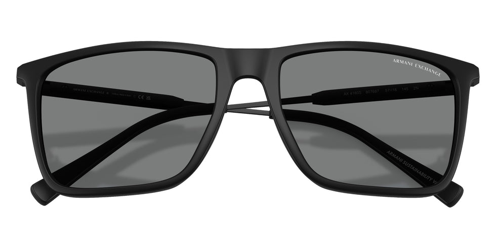 ARMANI EXCHANGE AX4160S 807887 57 - Matte Black / Dark Gray #id:ax4160s807887_s:100120