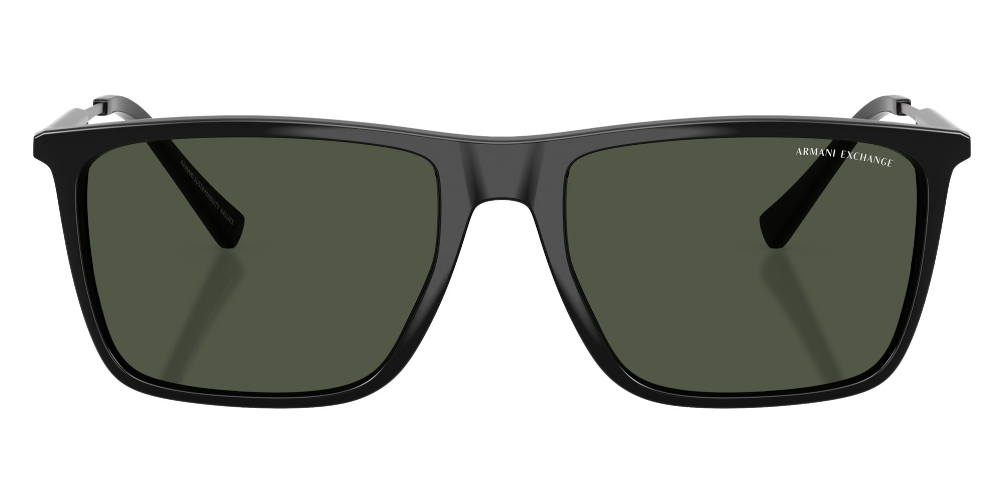 ARMANI EXCHANGE AX4160S 81582J 57 - Shiny Black / Dark Green Polarized #id:ax4160s81582j_s:102100