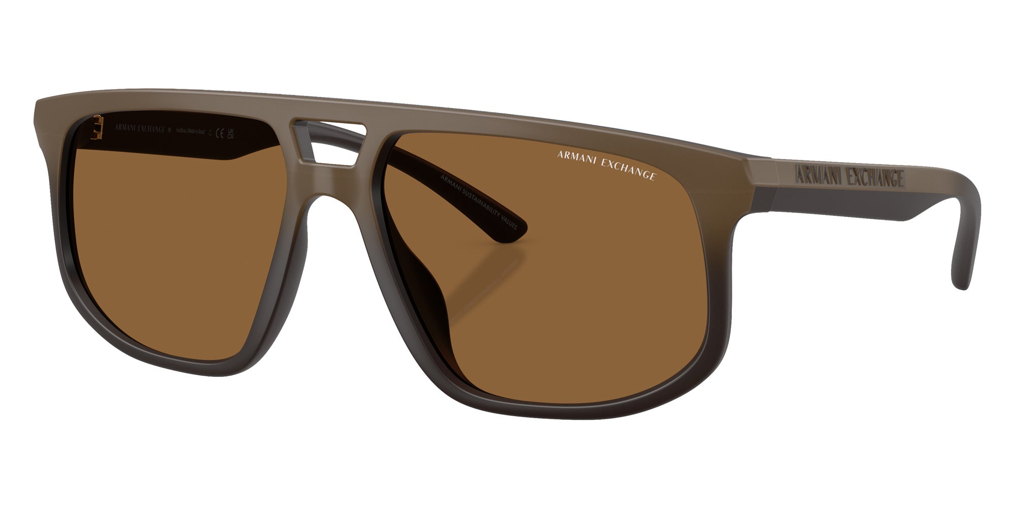 ARMANI EXCHANGE AX4161SU 839173 58 - Matte Brown Gradient / Brown #id:ax4161su839173_s:100105