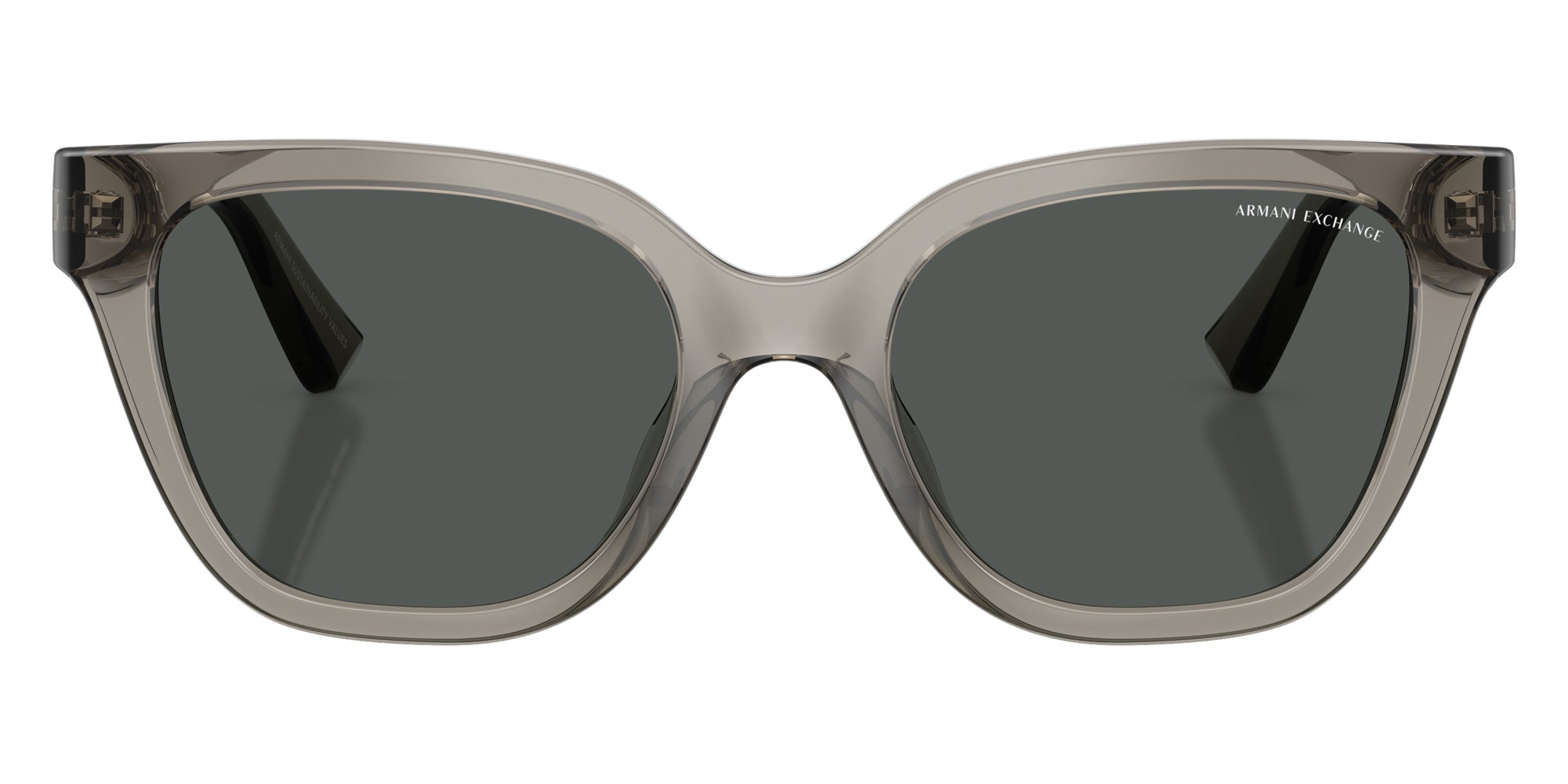 ARMANI EXCHANGE AX4164SU 839487 53 - Shiny Transparent Gray / Dark Gray #id:ax4164su839487_s:100100
