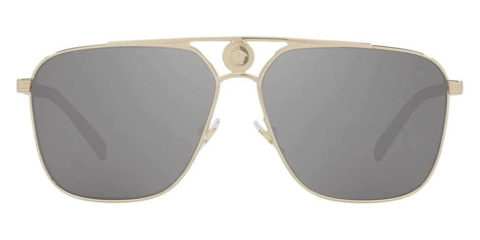 VERSACE VE2238 12526G 61 - Pale Gold / Light Gray Mirrored Silver