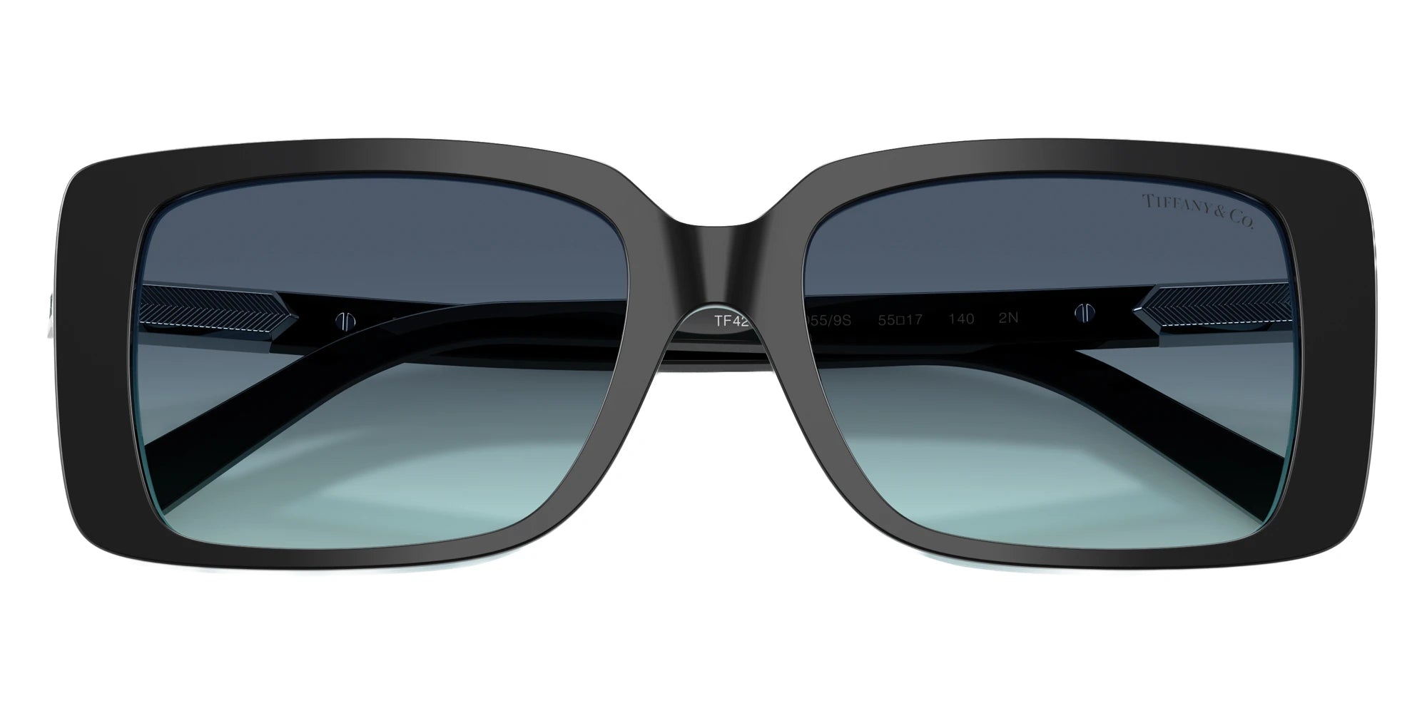 TIFFANY TF4249 80559S 55 - Black on Tiffany Blue / Azure Gradient Blue