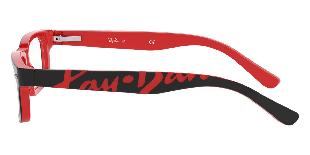Ray-Ban RY1535 3573 48 - Black On Red