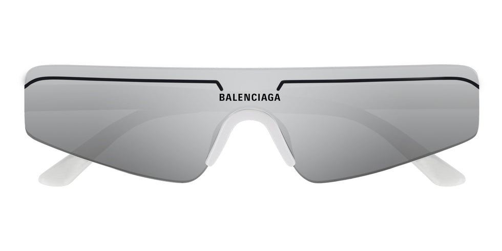 Balenciaga BB0003S 002 99 - White / Silver Mirrored #id:bb0003s002_s:100100