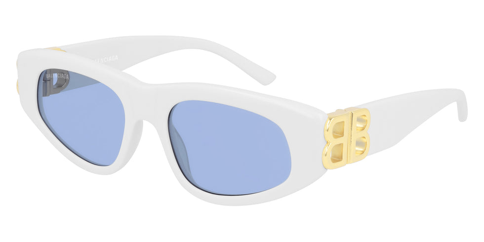 Balenciaga BB0095S 004 53 - White/Gold / Light Blue #id:bb0095s004_s:102105