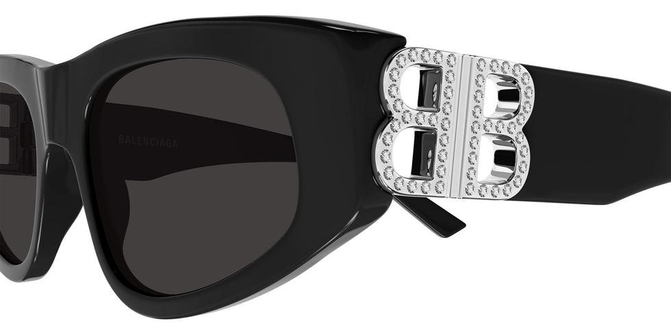 Balenciaga BB0095S 018 53 - Black/Silver / Gray #id:bb0095s018_s:118110