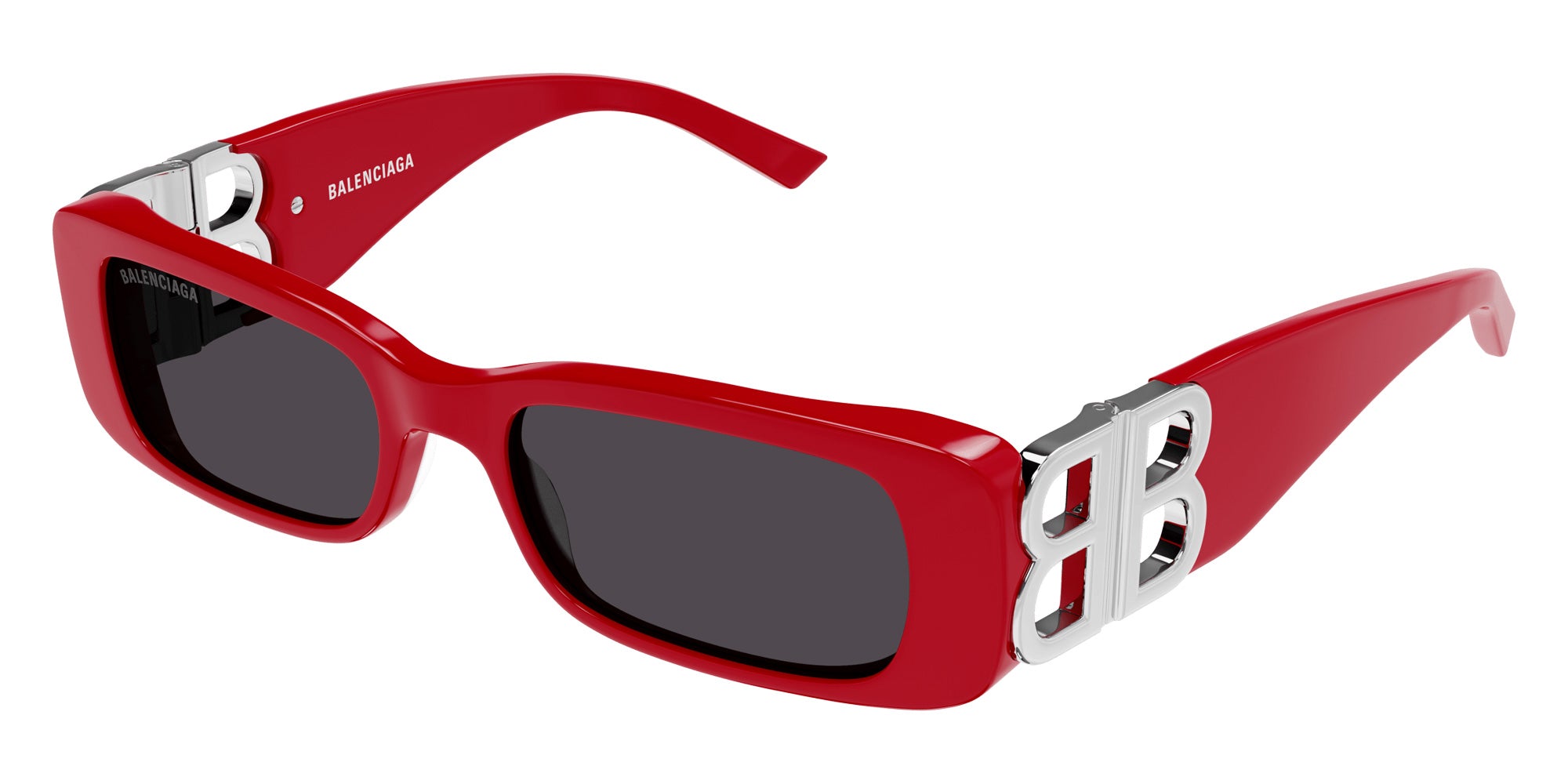 Balenciaga BB0096S 015 51 - Red/Silver / Gray #id:bb0096s015_s:114105