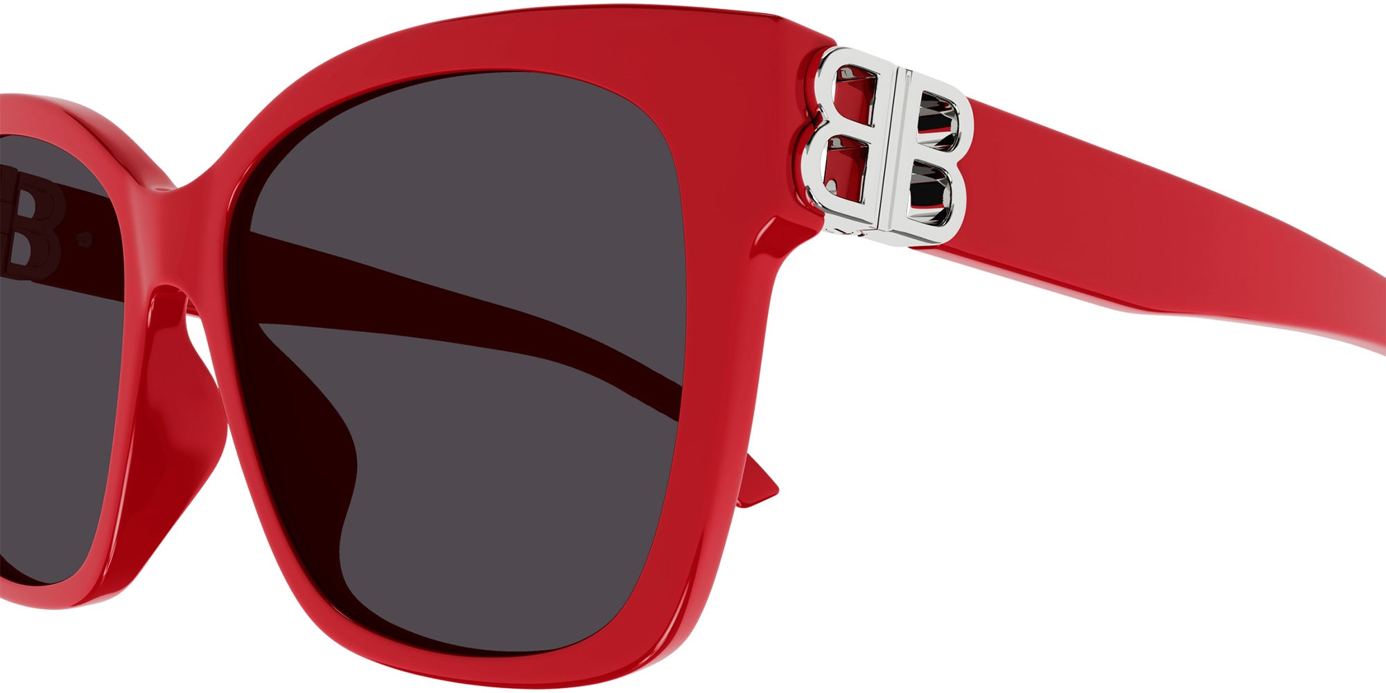 Balenciaga BB0102SA 012 57 - Red/Silver / Gray #id:bb0102sa012_s:106110