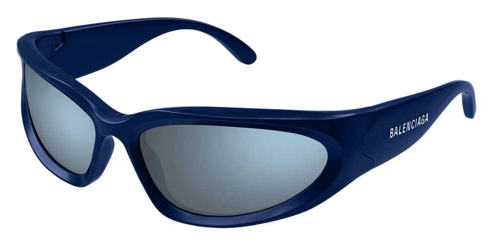 Balenciaga BB0157S 009 65 - Blue / Blue Mirrored #id:bb0157s009_s:100105