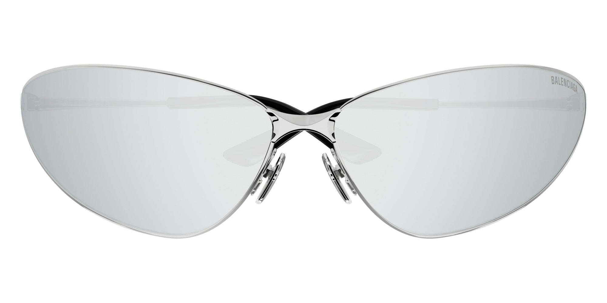 Balenciaga BB0315S 001 93 - Silver / Silver Mirrored Double #id:bb0315s001_s:100100