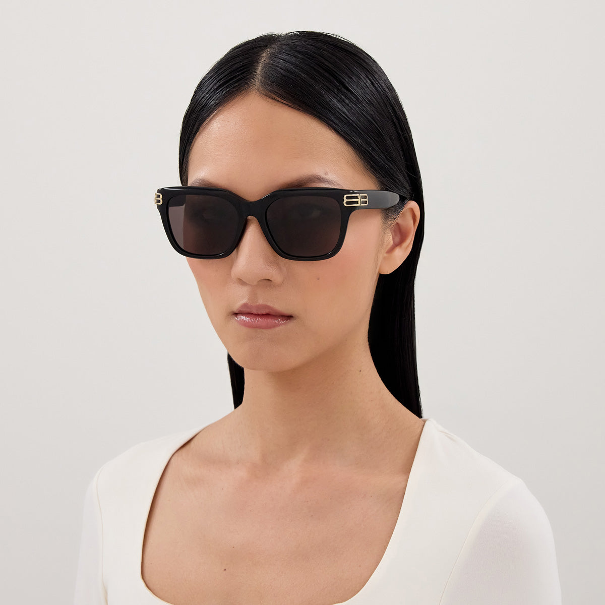 Balenciaga BB0433SK 001 56 - Black / Gray #id:bb0433sk001_s:100115