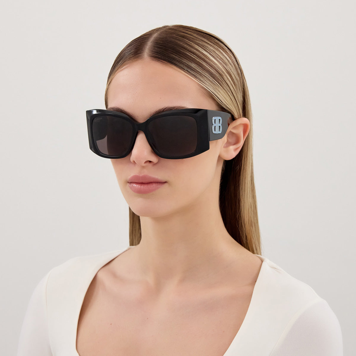 Balenciaga BB0443S 002 58 - Black / Gray #id:bb0443s002_s:100115