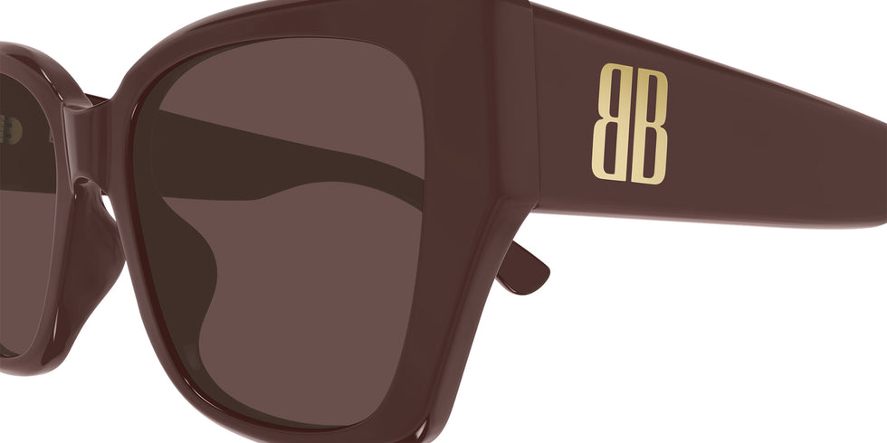 Balenciaga BB0474S 003 55 - Burgundy / Brown #id:bb0474s003_s:104110