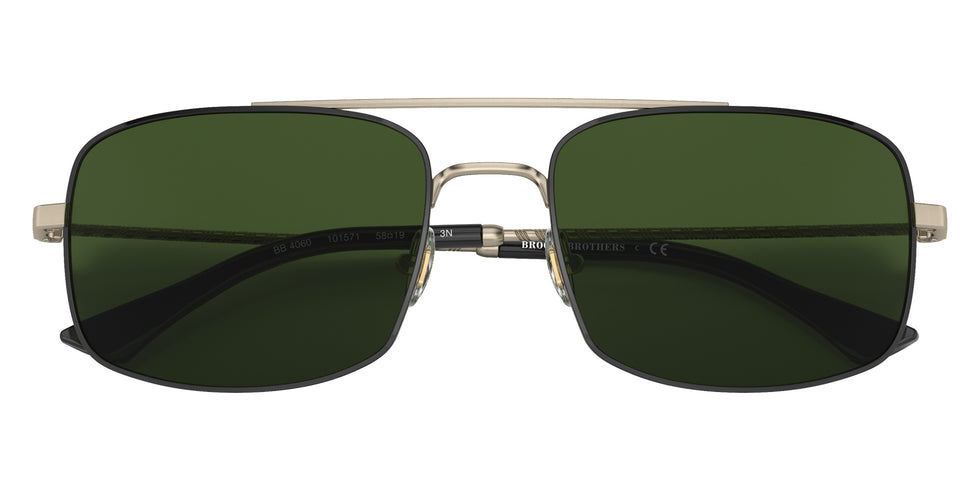 Brooks Brothers BB4060 101571 58 - Matte Light Gold / Solid Green #id:bb4060101571_s:100120