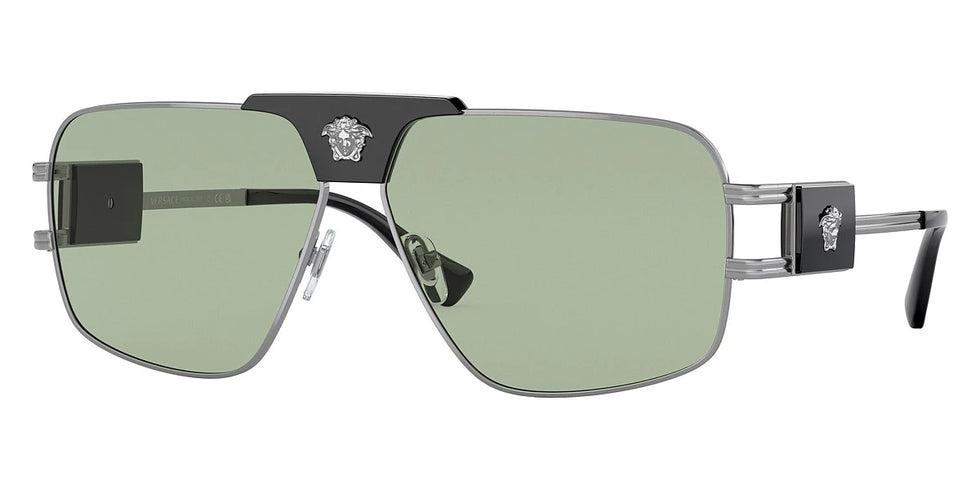 VERSACE VE2251 1001/2 63 - Gunmetal / Green
