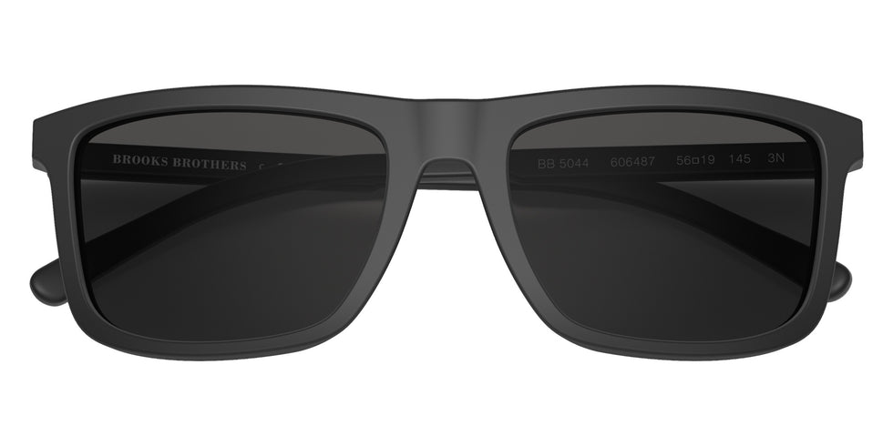 Brooks Brothers BB5044 606487 56 - Matte Black / Solid Dark Gray #id:bb5044606487_s:100120