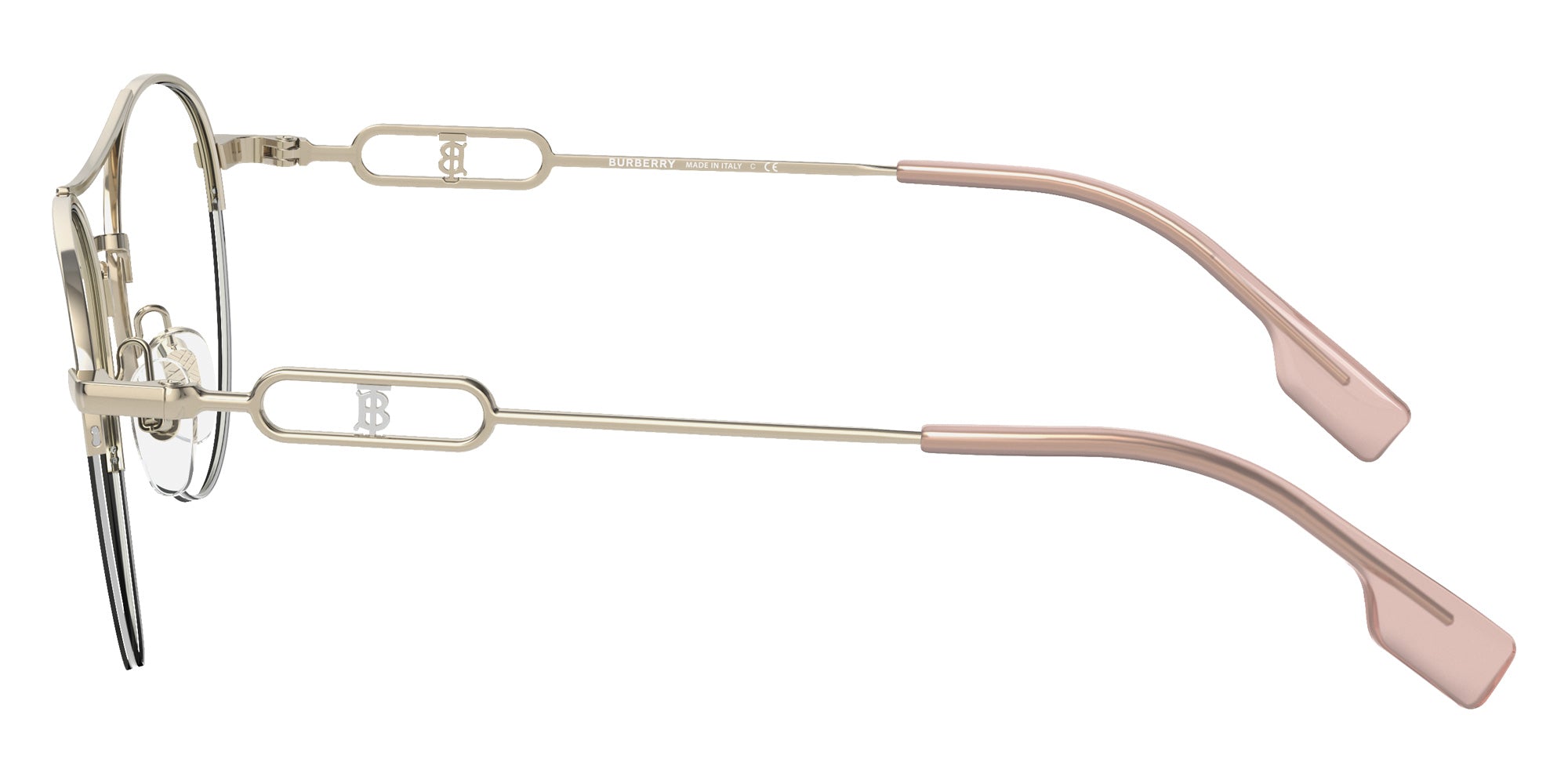 Burberry BE1354 Martha 1321 53 - Light Gold / Clear Blue Light Filter #id:be13541321_s:100110