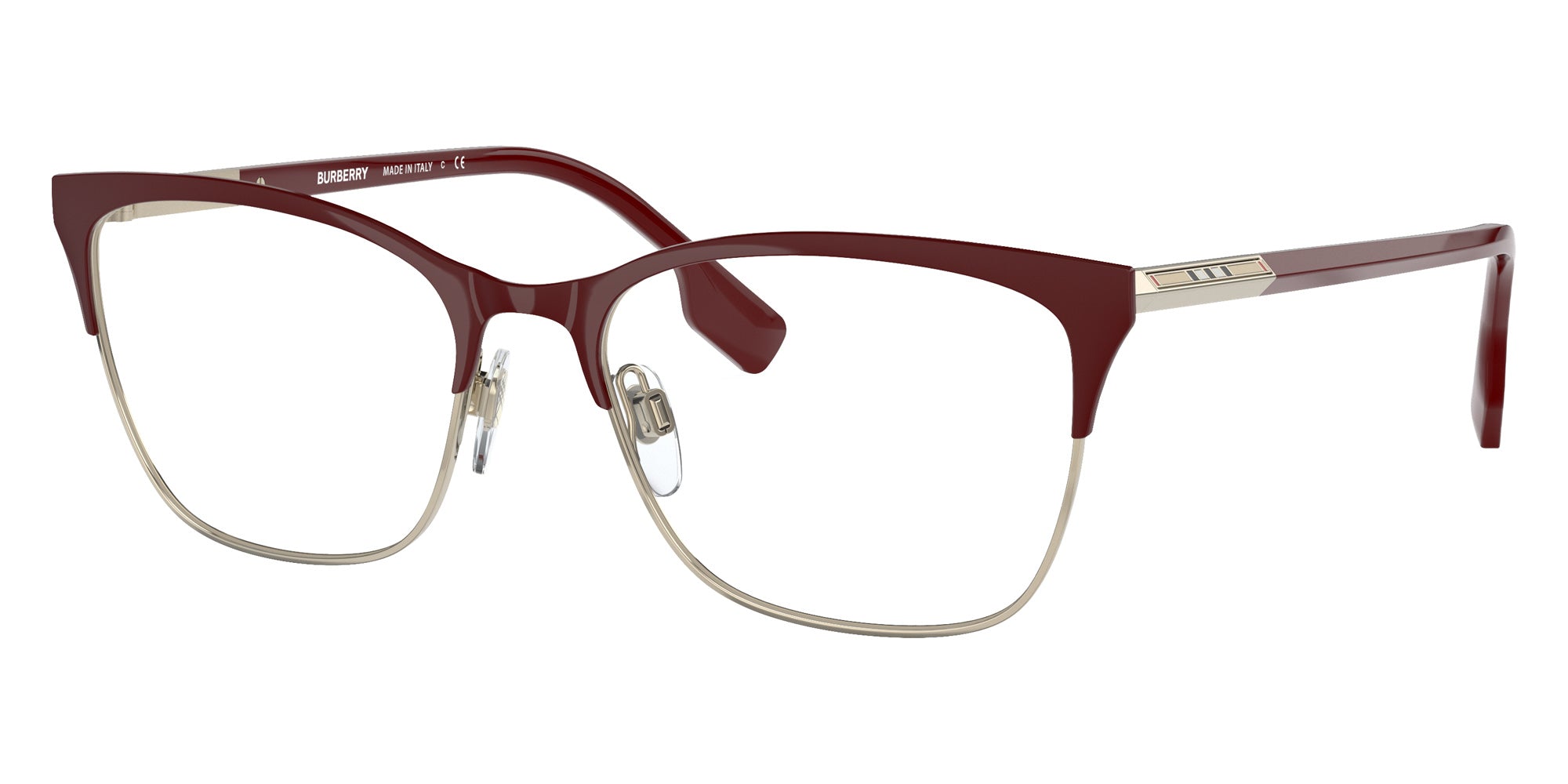 BURBERRY BE1362 Alma 1292 54 - Light Gold/Bordeaux #id:be13621292_s:100105