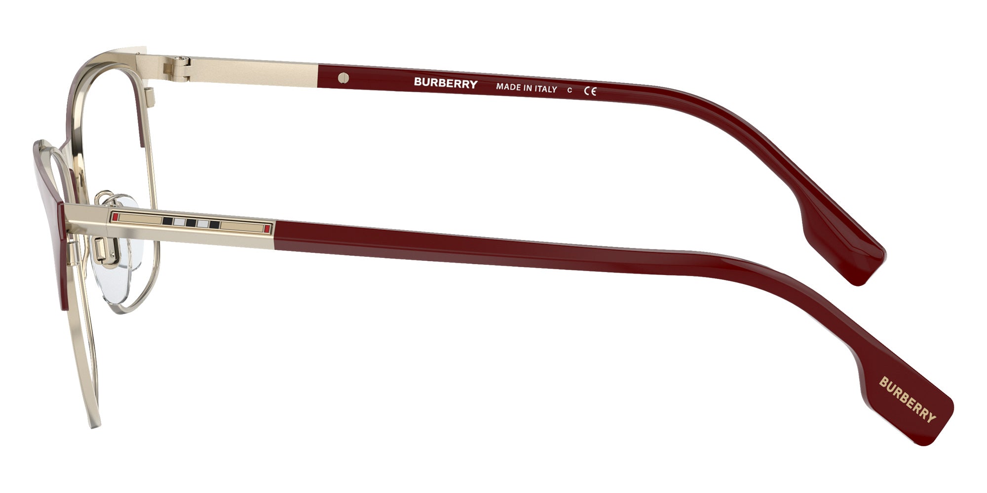 BURBERRY BE1362 Alma 1292 54 - Light Gold/Bordeaux #id:be13621292_s:100110
