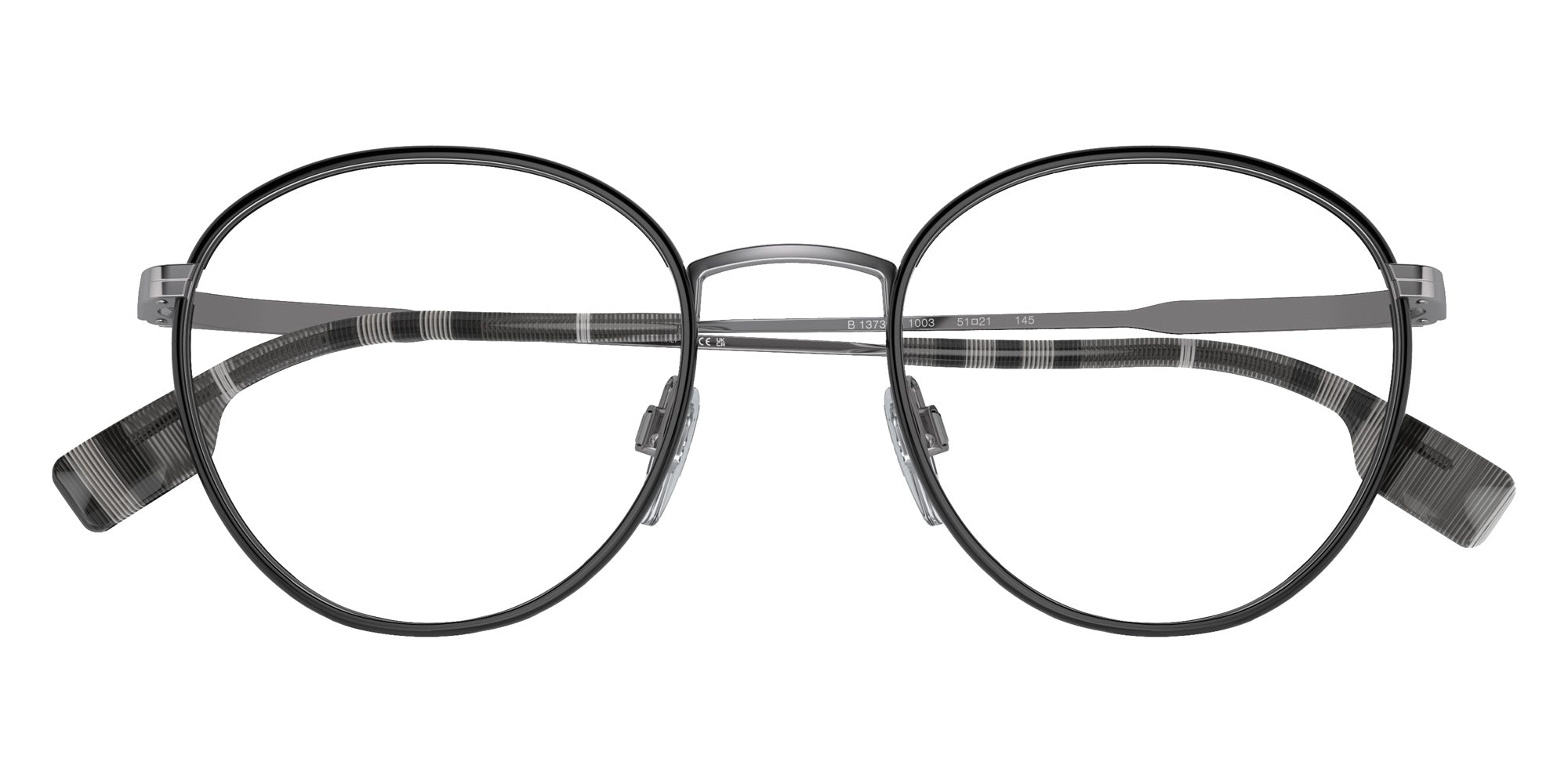 BURBERRY BE1373 Hugo 1003 51 - Gunmetal/Black #id:be13731003_s:100100