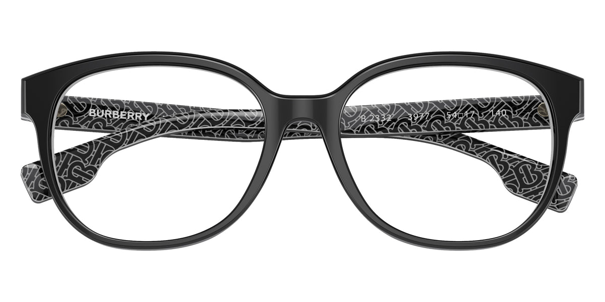 BURBERRY BE2332 Scarlet 3977 54 - Black/Print Tb/Crystal #id:be23323977_s:100120