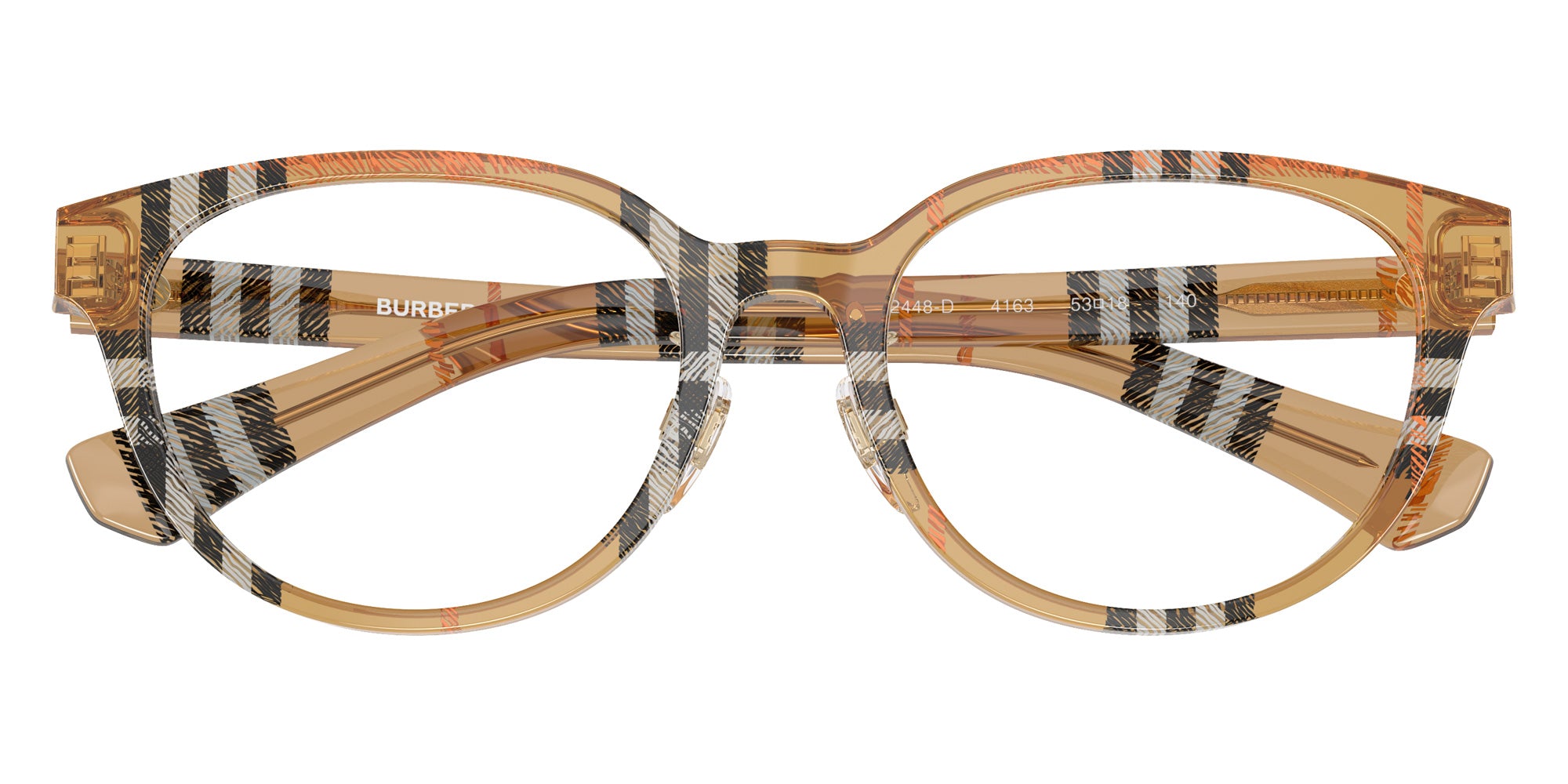 BURBERRY BE2448D 4163 53 - Check Sand #id:be2448d4163_s:100100