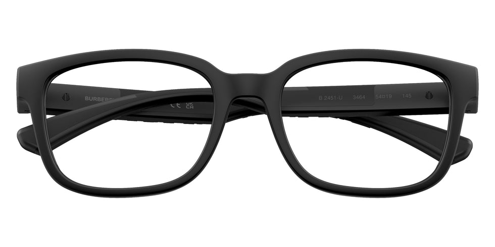 BURBERRY BE2451U 3464 52 - Matte Black #id:be2451u3464_s:100100