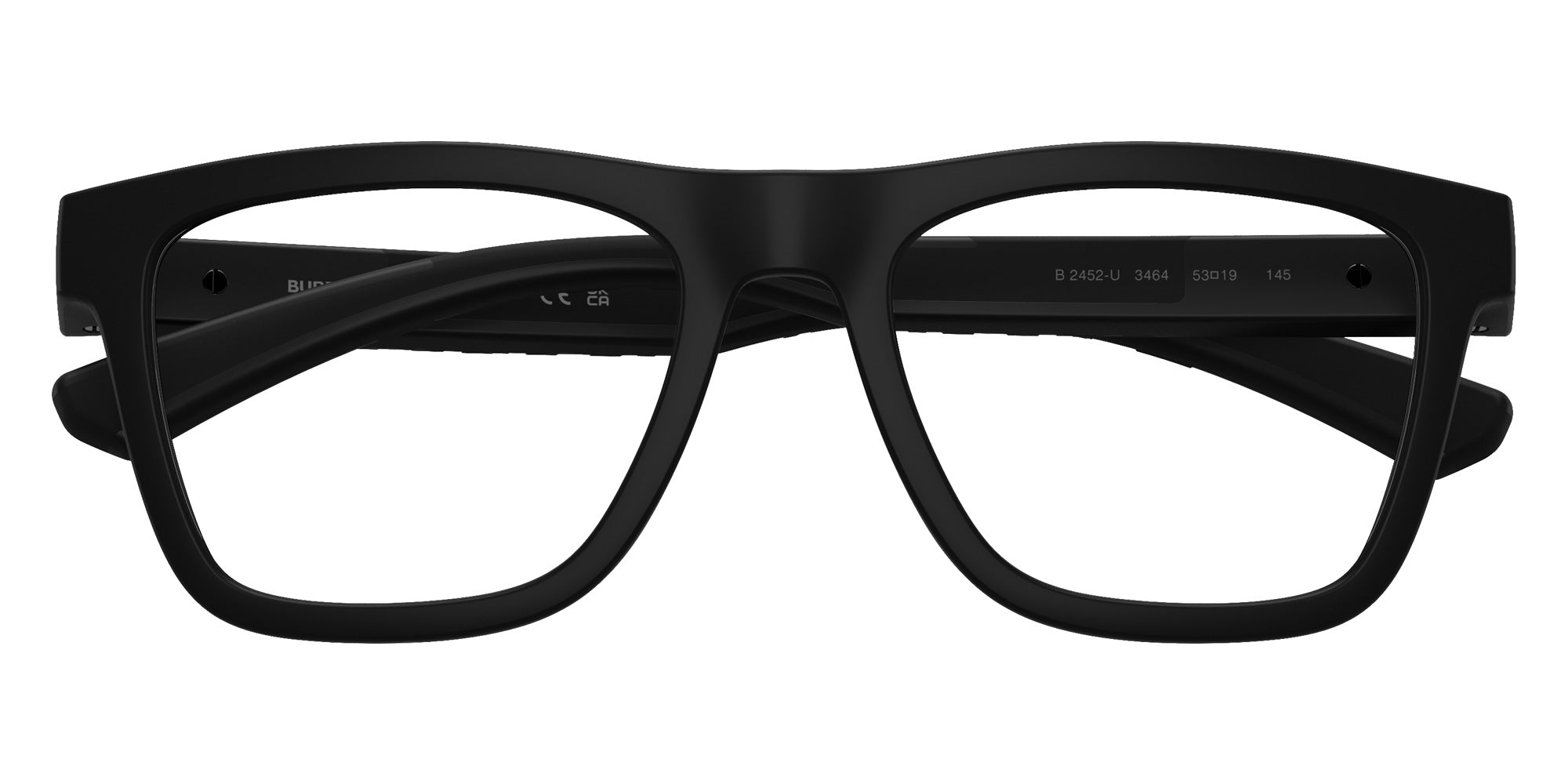 BURBERRY BE2452U 3464 51 - Matte Black #id:be2452u3464_s:100100