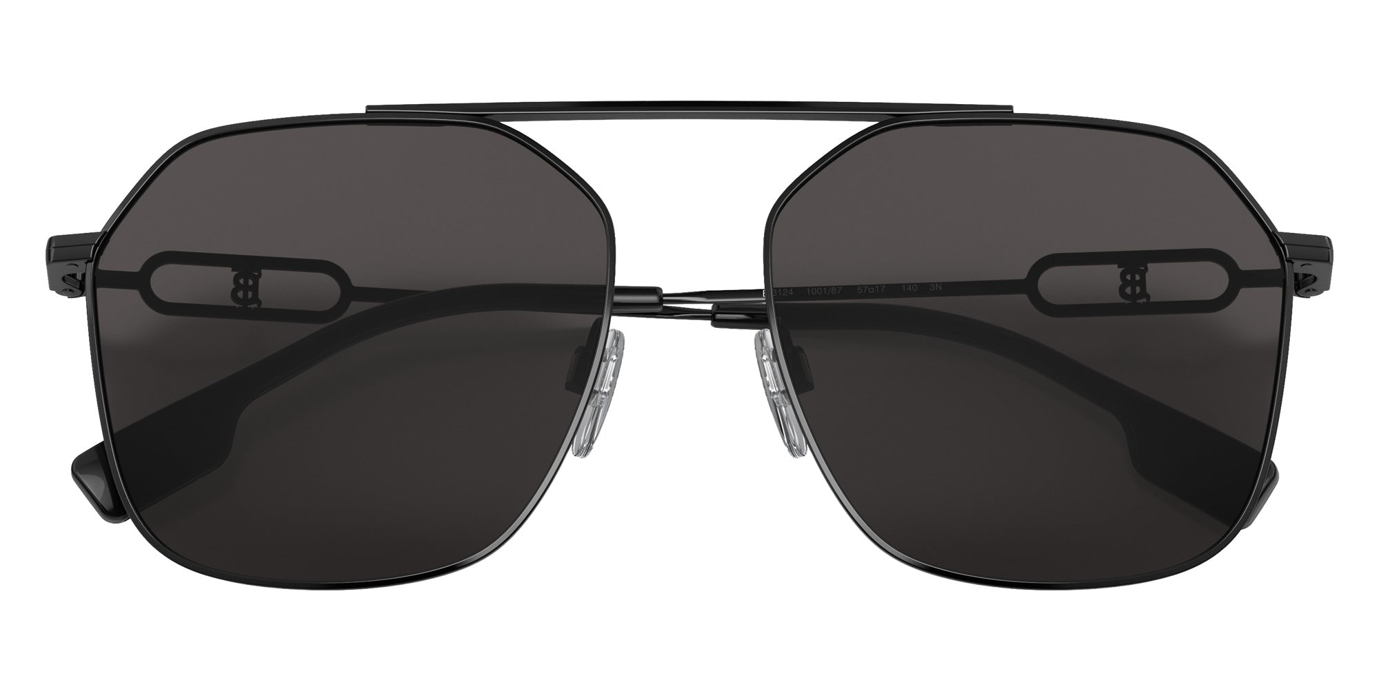 Burberry BE3124 Emma 100187 57 - Black / Dark Gray #id:be3124100187_s:100120