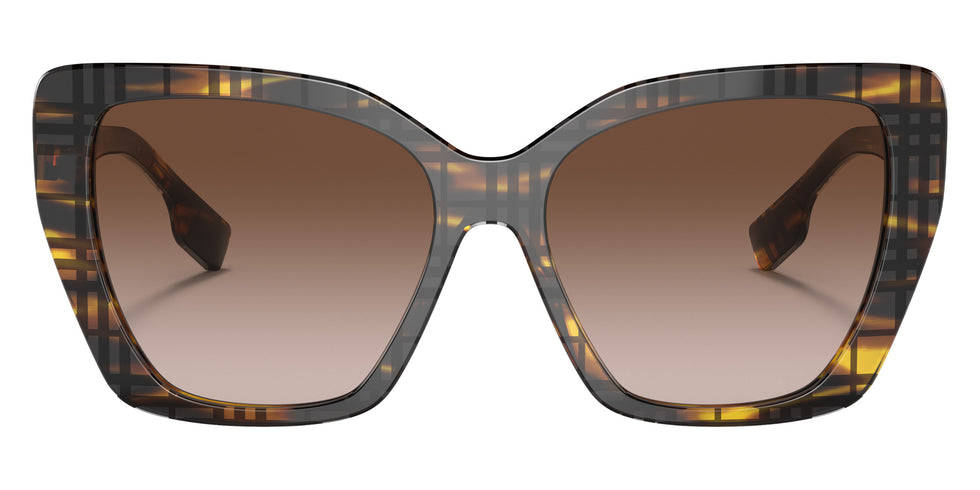 BURBERRY BE4366 Tamsin 398113 55 - Top Check/Striped Brown / Brown Gradient #id:be4366398113_s:100100