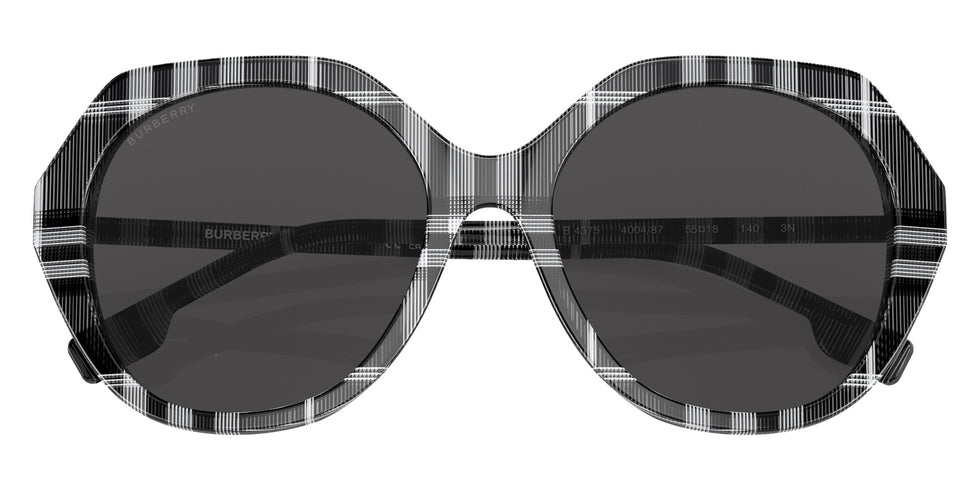 Burberry BE4375 Vanessa 400487 55 - Check White/Black / Dark Gray #id:be4375400487_s:102120