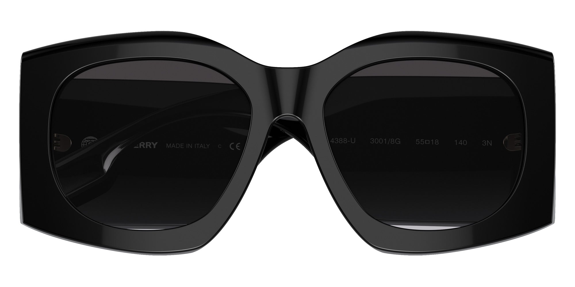 Burberry BE4388U Madeline 30018G 55 - Black / Gray Gradient #id:be4388u30018g_s:102120