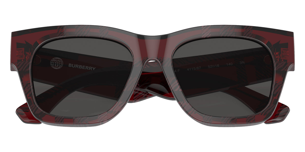 BURBERRY BE4424F 411587 52 - Check Red / Dark Gray #id:be4424f411587_s:100120