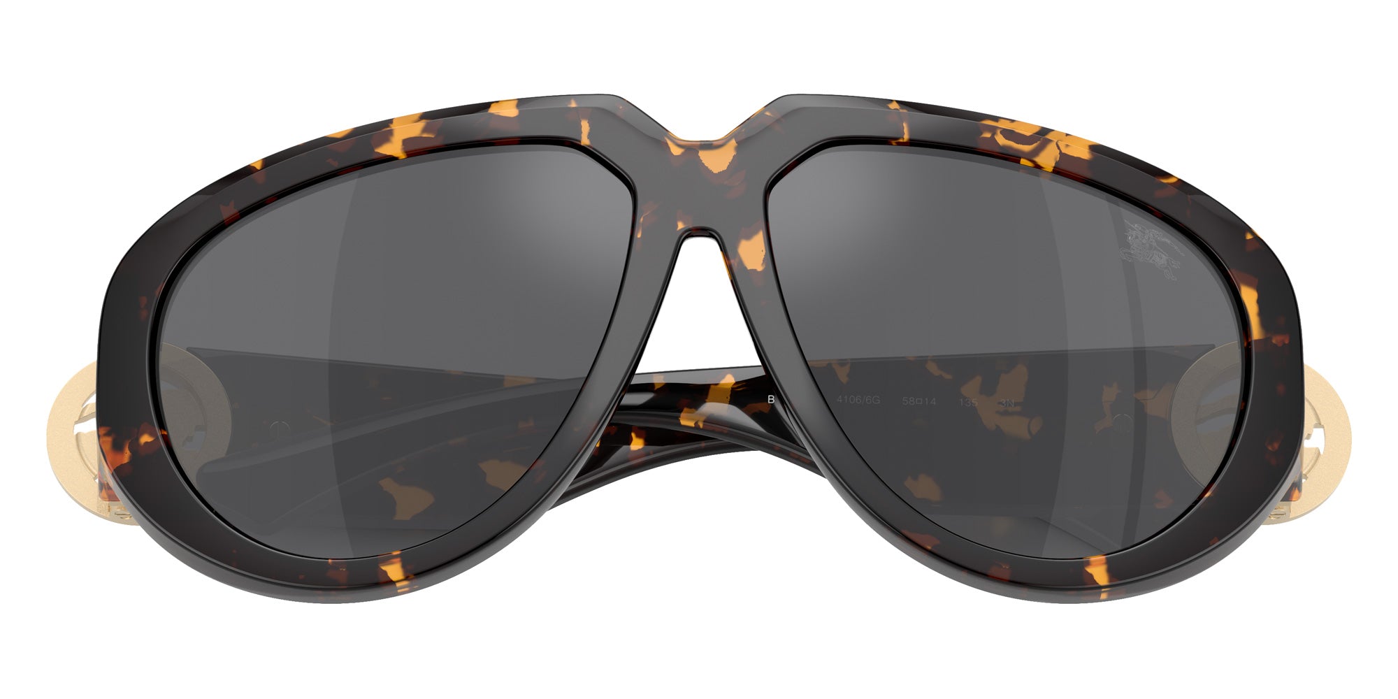 Burberry BE4479U 41066G 58 - Yellow Havana / Gray Mirrored Silver #id:be4479u41066g_s:100120