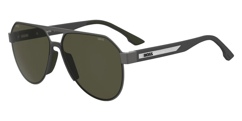 Boss 1993 0003 55 - Matte Ruthenium Black / Green Polarized High Contrast #id:boss1989sus0svkl7_s:102100