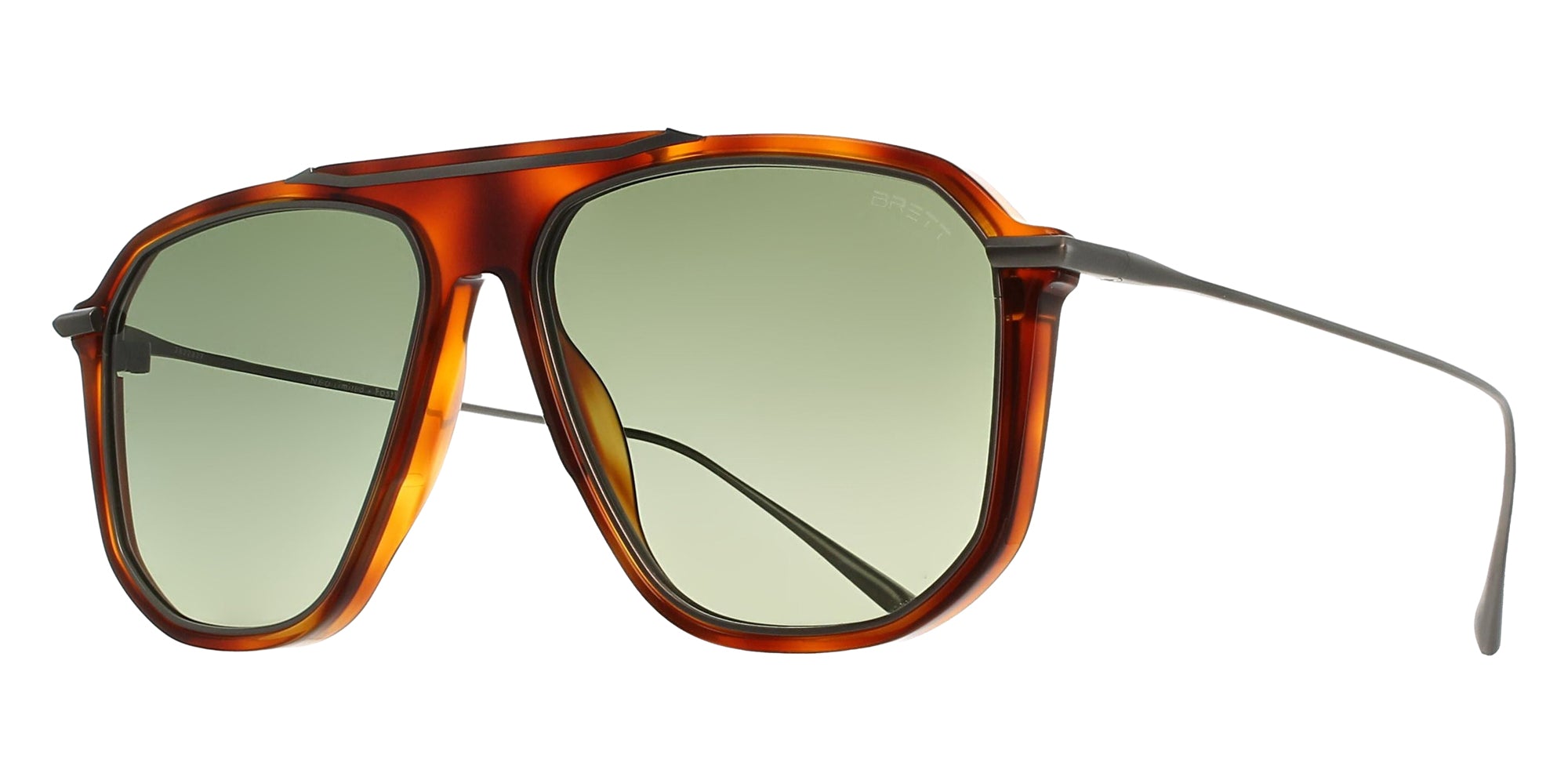 BRETT KEN SUN C09 56 - Yellow Tortoise/Silver #id:brtkensunjc09st_s:102105