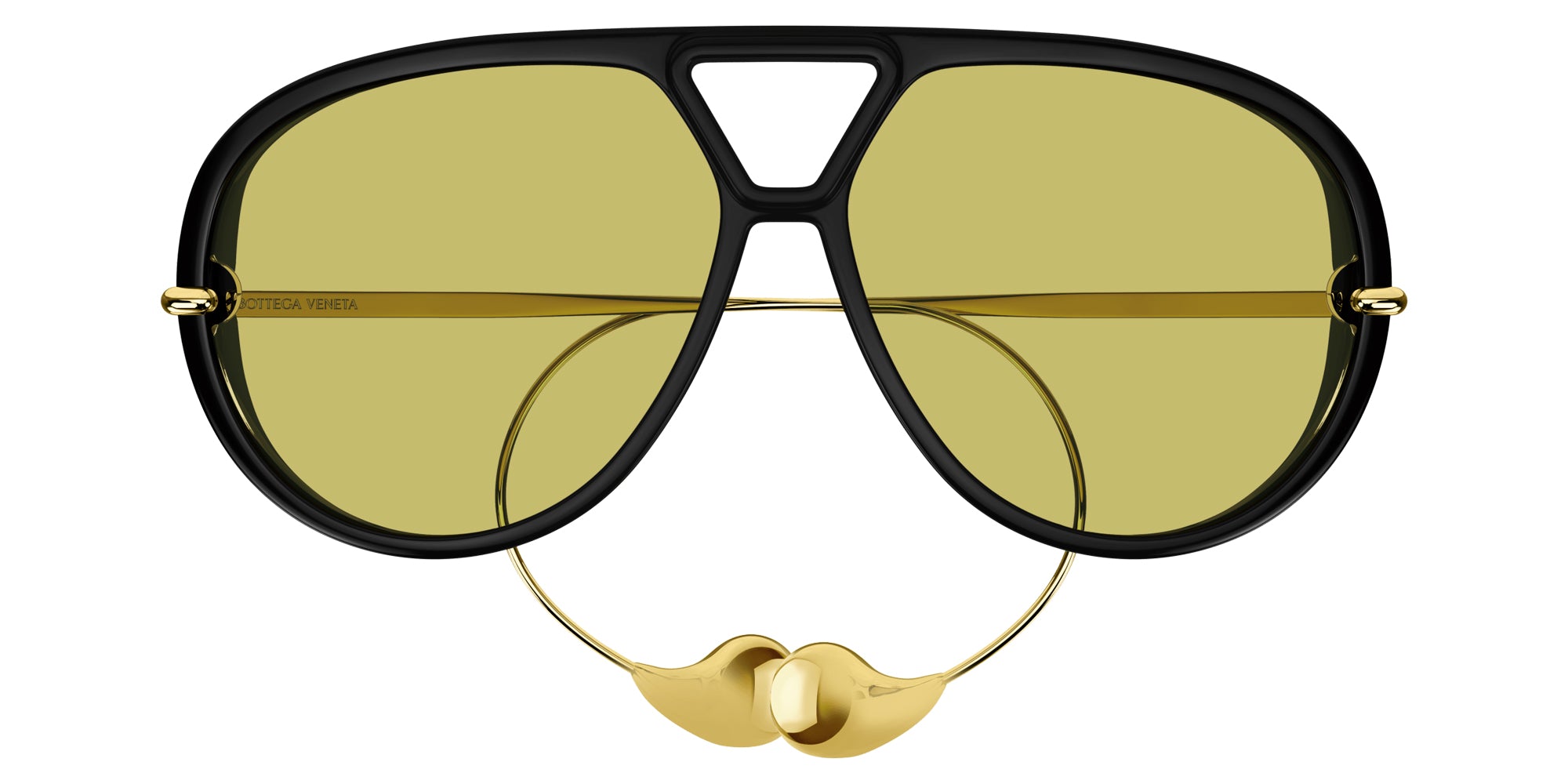 Bottega Veneta BV1273S 003 63 - Black/Gold / Yellow #id:bv1273s003_s:100100