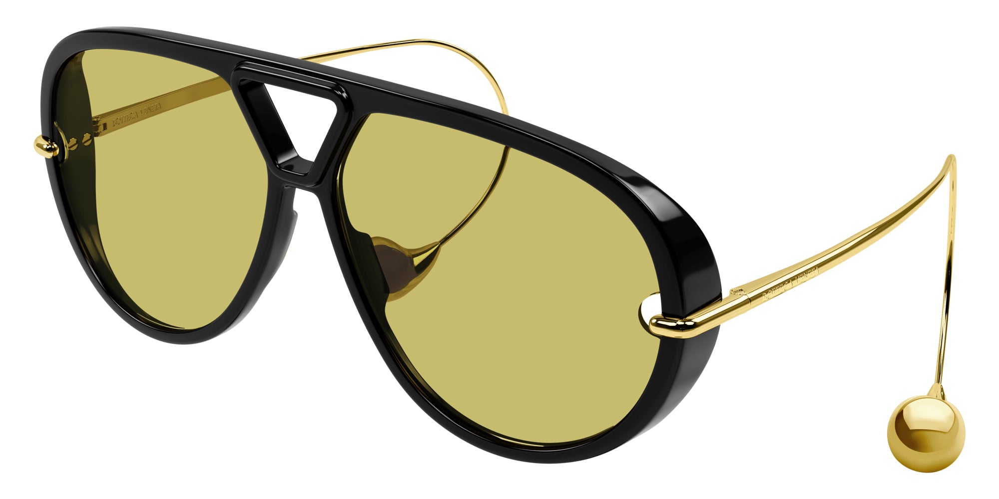 Bottega Veneta BV1273S 003 63 - Black/Gold / Yellow #id:bv1273s003_s:100105