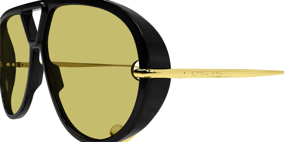 Bottega Veneta BV1273S 003 63 - Black/Gold / Yellow #id:bv1273s003_s:100110